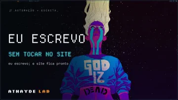 Capa do vídeo: Eu escrevo sem tocar no site